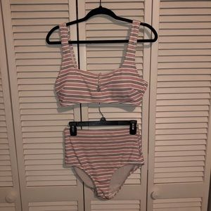 Aerie bikini set. XL top. L high waist bottoms.